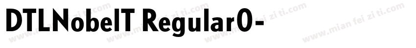 DTLNobelT Regular0字体转换